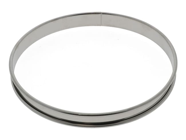 Cercle à tarte inox - ht 2,1 cm - Ø 18 cm - Mallard Ferrière