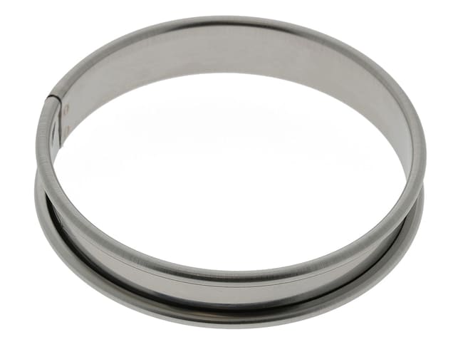 Cercle à tarte inox - ht 1,6 cm - Ø 8 cm - Mallard Ferrière