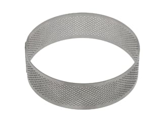 Cercle à tarte perforé inox