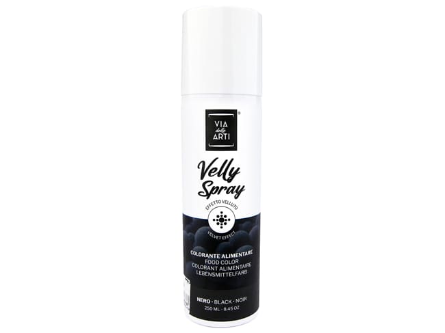 Colorant en spray effet velours - 250 ml - Noir - Velly Spray