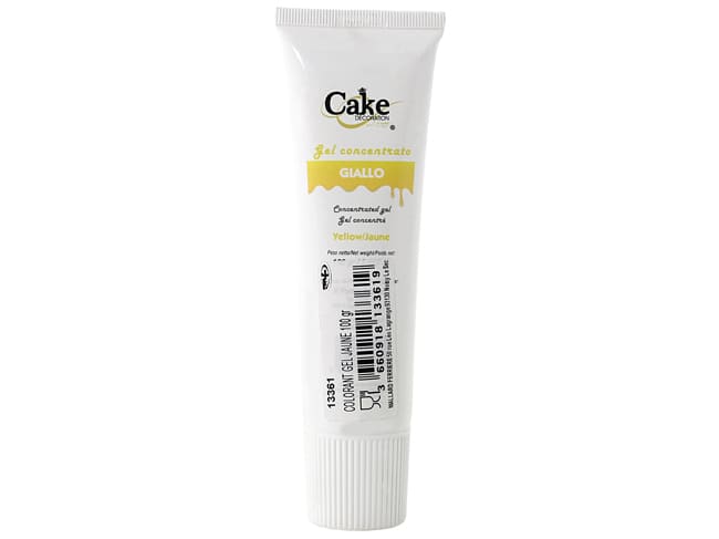 Colorant alimentaire en gel - liposoluble - Jaune 100 g - Cake Décoration