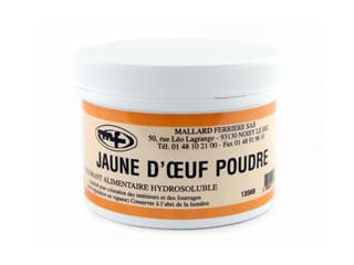 Colorant poudre jaune d'œuf E102/E129 - hydrosoluble - 100 g - Mallard Ferrière