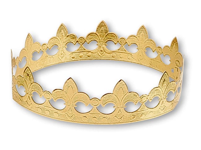 Couronne de roi or (x 100) - avec attache en carton - Mallard Ferrière