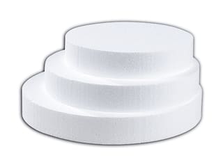 Disque en polystyrène expansé - Présentoir à gâteau - Ø 20 x ht 4 cm - Mallard Ferrière