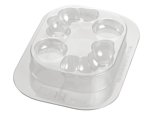 Moules thermoformés Effy 3D - kit de 5 pièces - Silikomart