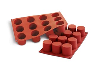 Moule silicone Silicon Flex - 12 cylindres Ø 5 cm - 30 x 17,5 cm - Silikomart