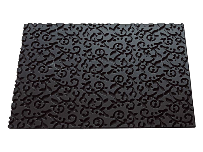 Moule à bûche silicone - Tapis arabesque - 25 x 9 cm - Silikomart