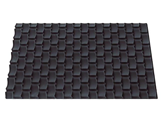 Moule à bûche silicone - Tapis tressé - 25 x 9 cm - Silikomart