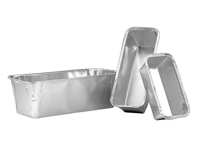 Moule à cake (x 100) - aluminium - 22,4 x 8,4 x ht 7 cm - Mallard Ferrière