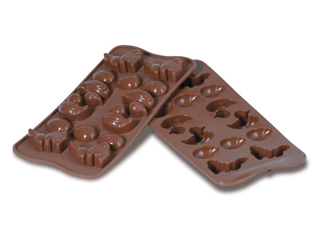 Moule silicone pour chocolat - 14 sujets de Pâques - Easy Choc - Silikomart