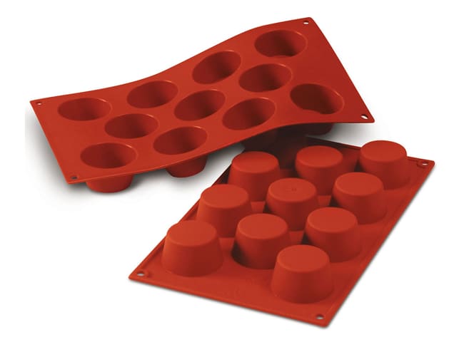 Moule silicone Silicon Flex - 11 mini-muffins Ø 5 cm - 30 x 17,5 cm - Silikomart