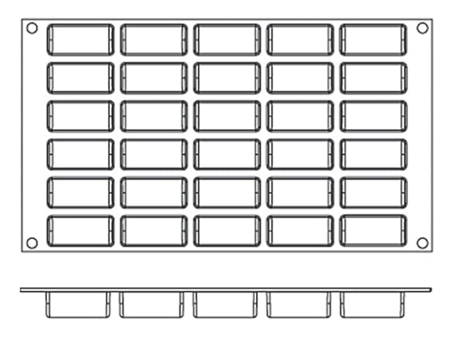 Moule silicone Silicon Flex - 30 mini bûchettes - 30 x 17,5 cm - Silikomart