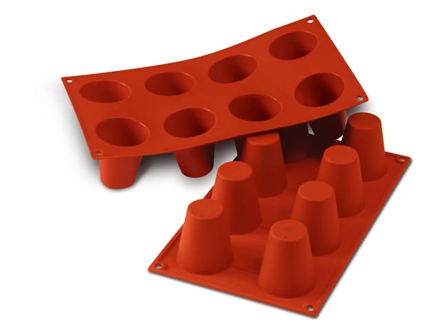 Moule silicone Silicon Flex - 8 babas Ø 5,5 cm - 30 x 17,5 cm - Silikomart