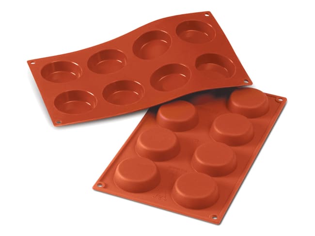 Moule silicone Silicon Flex - 8 millassons Ø 6 cm - 30 x 17,5 cm - Silikomart