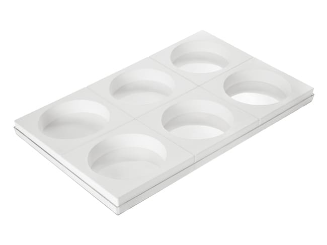 Moule silicone Torta flex - 6 disques - Ø 16 cm - Silikomart