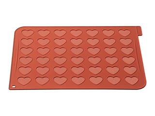 Plaque silicone macarons - 42 cœurs - 40 x 30 cm - Silikomart