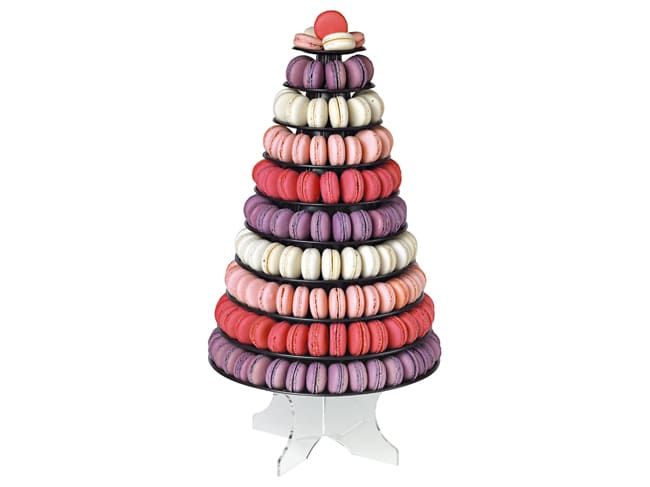 Pyramide à macarons noire - Mallard Ferrière