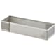 Rectangle à tarte perforé inox - Bord droit - 12 x 4 cm - Mallard Ferrière