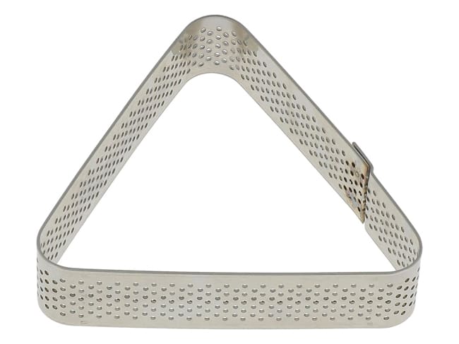 Triangle à tarte perforé inox - bords arrondis - 8,5 x 7,5 cm - Mallard Ferrière