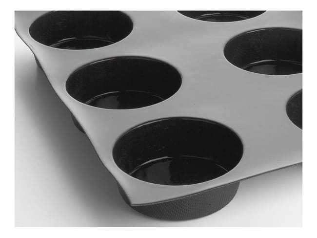 Moule tartes tatin - 60 x 40 cm - Ø 10 cm (12 empreintes) - Flexipan