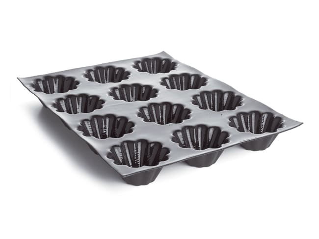 Moule briochettes cannelées - 60 x 40 cm - Ø 6,2 cm (24 empreintes) - Flexipan