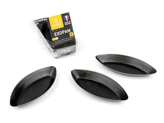 Moule Barquettes unies - Exopan® - 11 cm (x 12) - Matfer