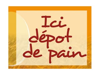 Affiche "Dépot de pain"