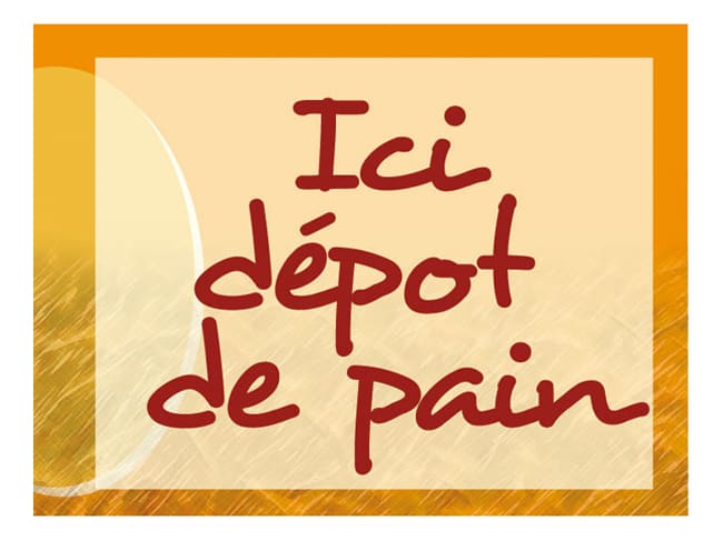 Affiche "Dépot de pain"