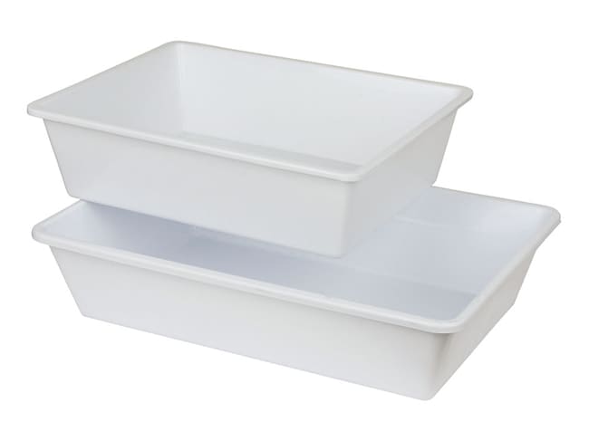 Bac alimentaire rectangulaire creux - Bac 40 x 30