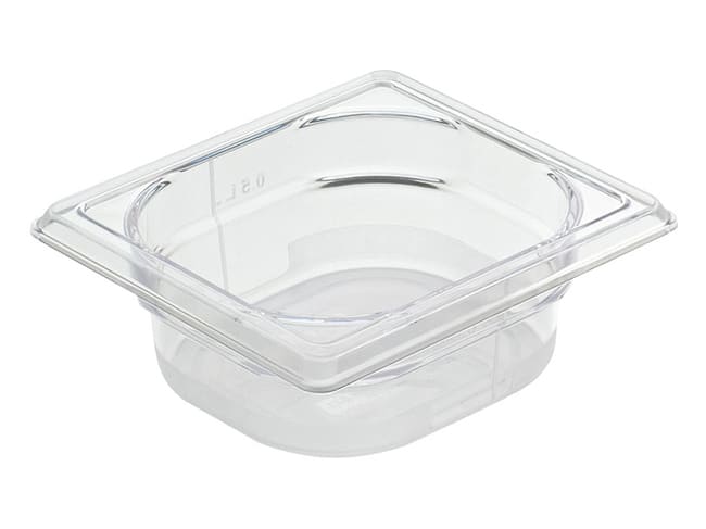 Bac gastronorme - cristal plus GN 1/6 - Ht 6,5 cm - Matfer