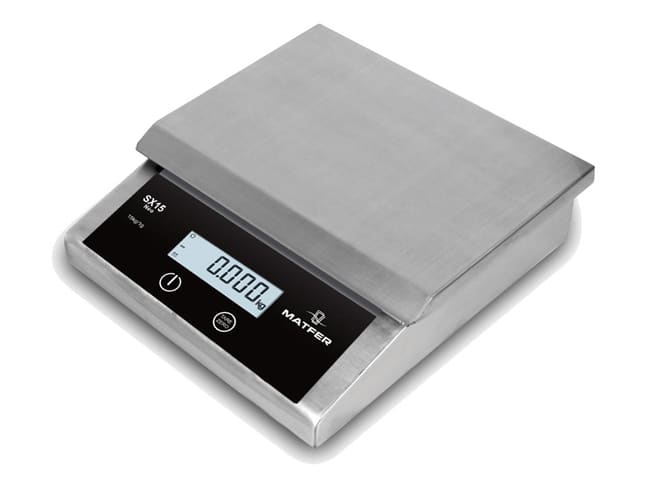Balance digitale professionnelle - 15 kg / 1 g - SX15 - Matfer