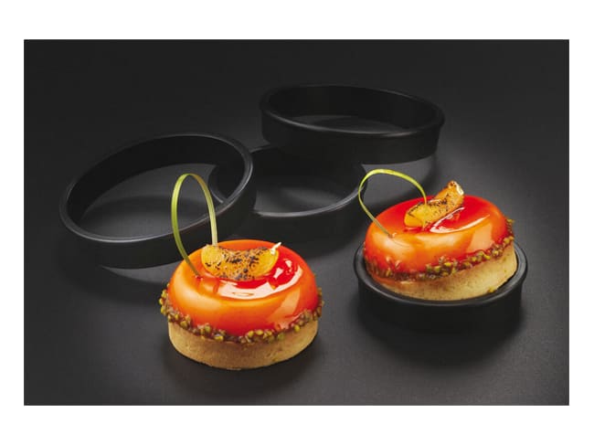 Cercle à tarte Exoglass® (x 6) - Ø 10 x ht 2 cm - Matfer