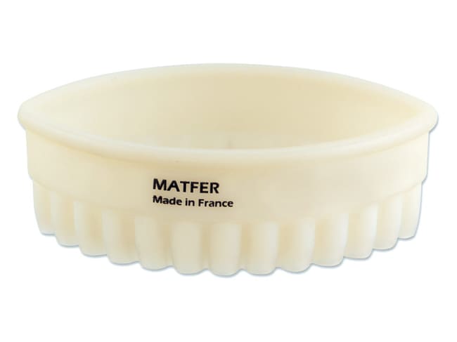 Emporte-pièce ovale cannelé - Exoglass® - 5,5 x 3,1 cm - Matfer