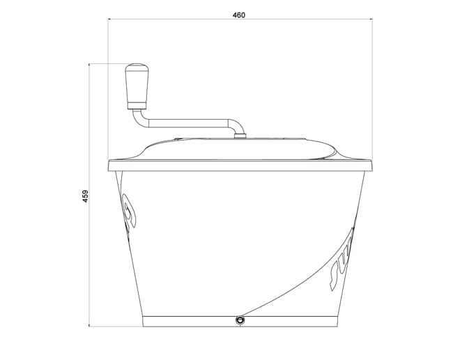 Essoreuse à salade Swing - 10 litres - Matfer