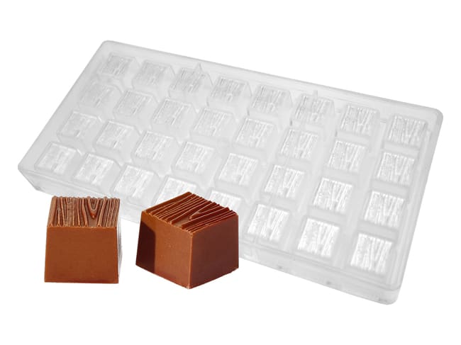 Plaque chocolat - 32 carrés bois