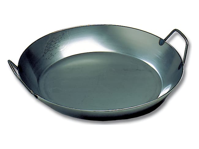 Plat à paella en tôle bleuie - Ø 36 cm - Matfer