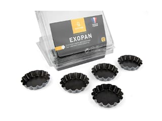 Petit four tartelette cannelée (x 25) - Exopan® - Ø 4,5 cm - Matfer