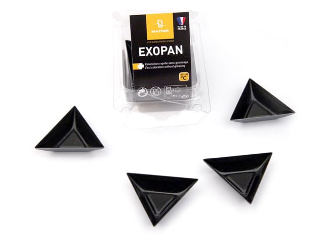 Petit four triangle (x 25) - Exopan® - long 4,5 cm - Matfer