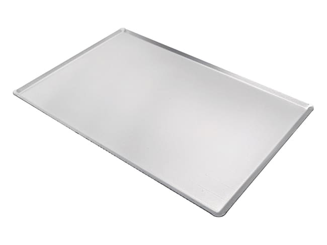 Plaque à pâtisserie aluminium - bord pincé - 53 x 32,5 cm - Matfer