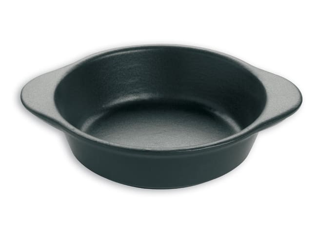 Plat rond creux - fonte noire - Ø 22 cm - Le Chasseur