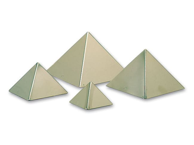 Pyramide inox - 9 x 6 cm (x 6) - Matfer