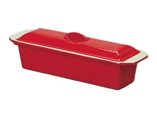 Terrine rectangulaire en fonte - rouge - 23 x 11 cm - Le Chasseur