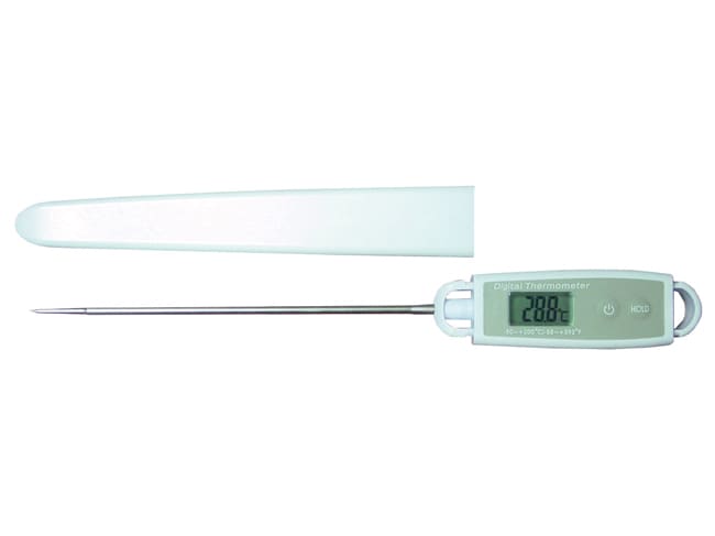 Thermomètre de cuisson digital blanc - -50°C à + 200°C - étanche IP67 - Matfer