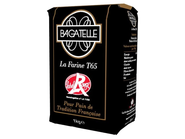 Farine Bagatelle T65 - Label Rouge - Pour Pain de Tradition Française - 1 kg - Moulin Maury