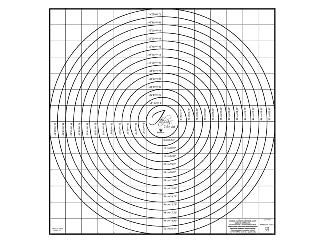 Tapis de pâtisserie gradué - Martellato