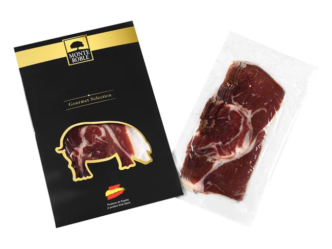 Jambon Cebo affiné 30 mois - 50 % Ibérique - 100 g - Montesano