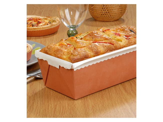 Moule à cake Optima - carton renforcé - 16,5 x 6,5 x ht 4,5 cm (x 30) - Nordia