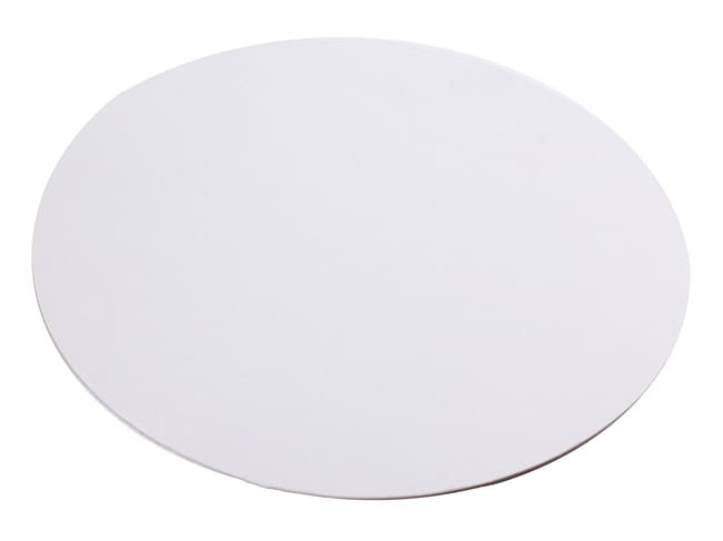 Support carton rond - uni blanc - Ø 24 cm (x 250) - Nordia