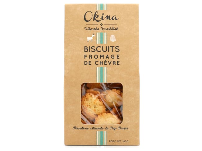 Biscuit au fromage de chèvre - 80 g - Okina