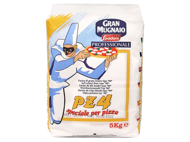 Farine de blé tendre 00 PZ4 - spéciale pizza - 5 kg - Molino Spadoni
